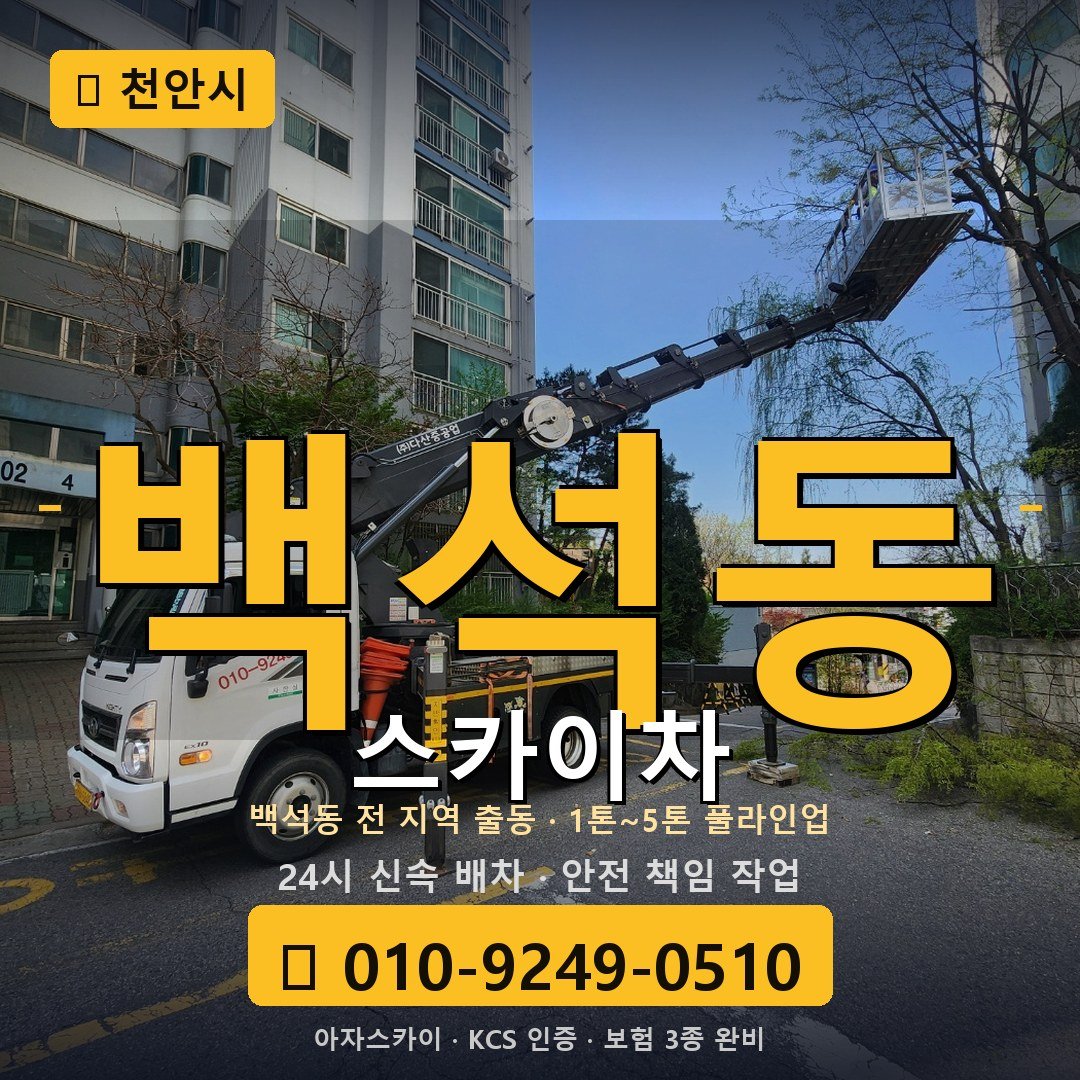 천안 백석동 스카이차 - 아자스카이