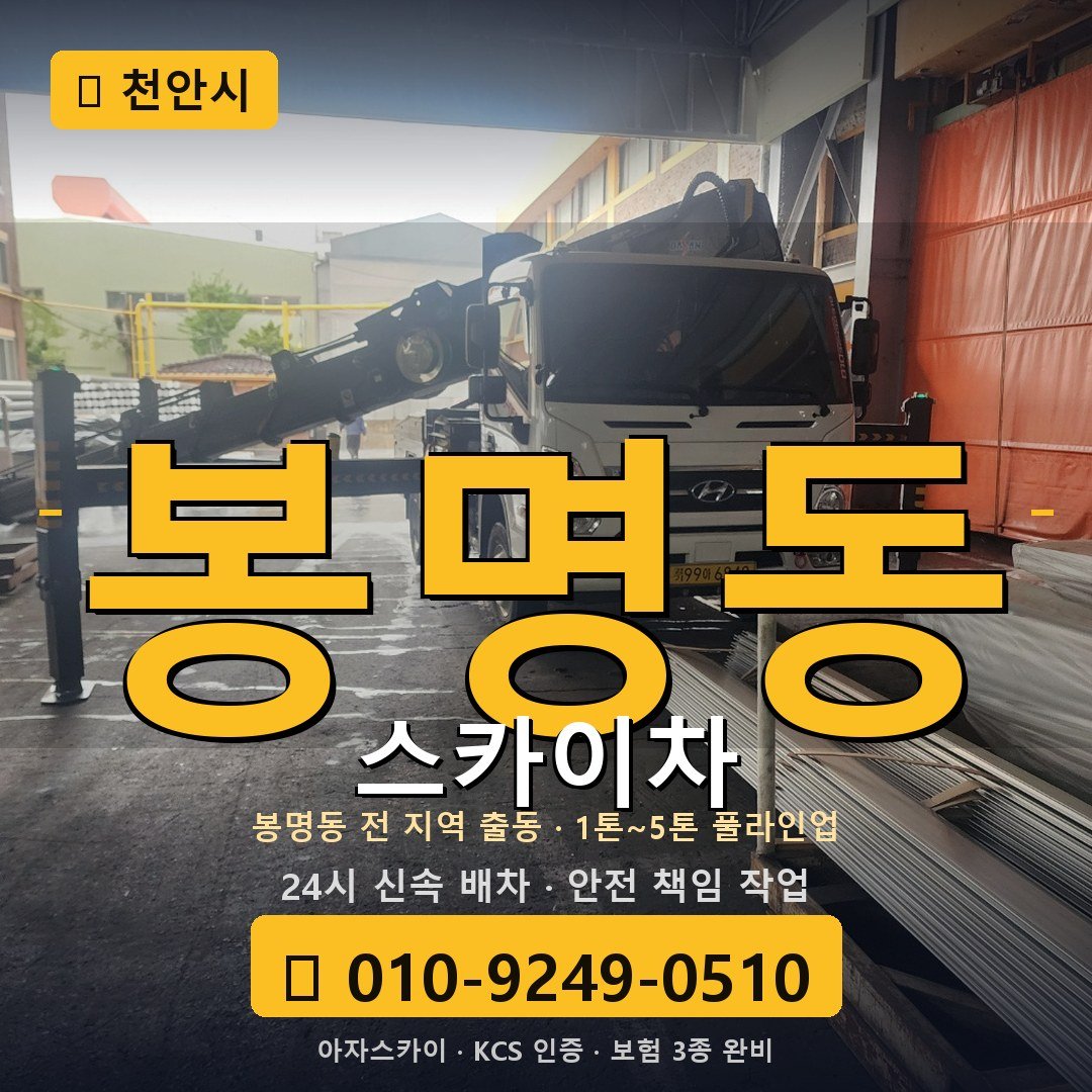 천안 봉명동 스카이차 - 아자스카이