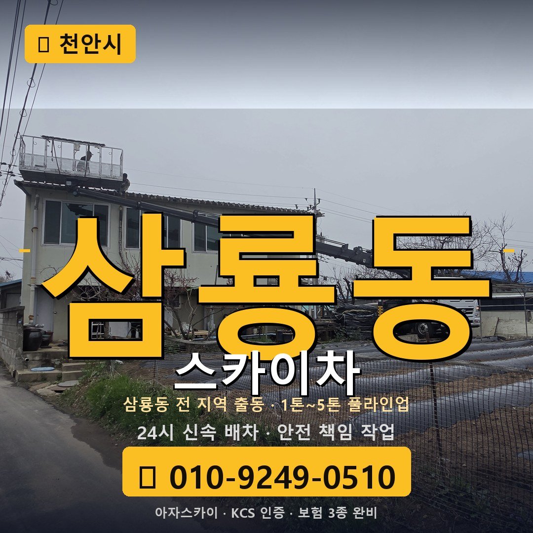 천안 삼룡동 스카이차 - 아자스카이