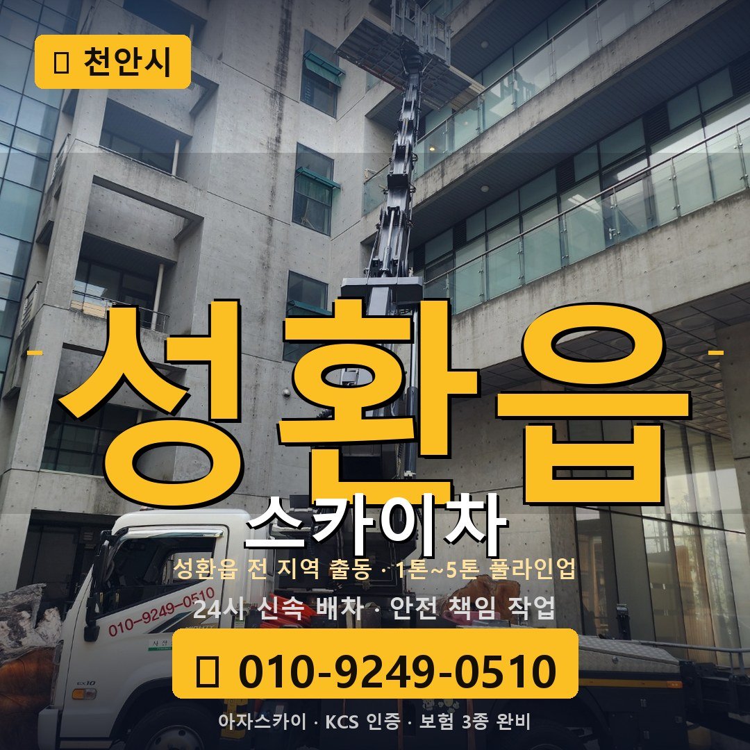 천안 성환읍 스카이차 - 아자스카이