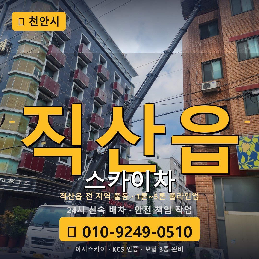 천안 직산읍 스카이차 - 아자스카이