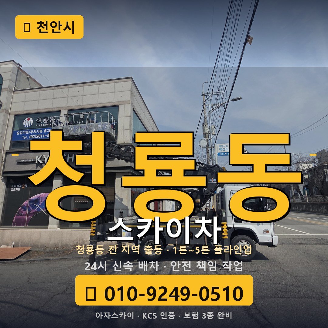 천안 청룡동 스카이차 - 아자스카이