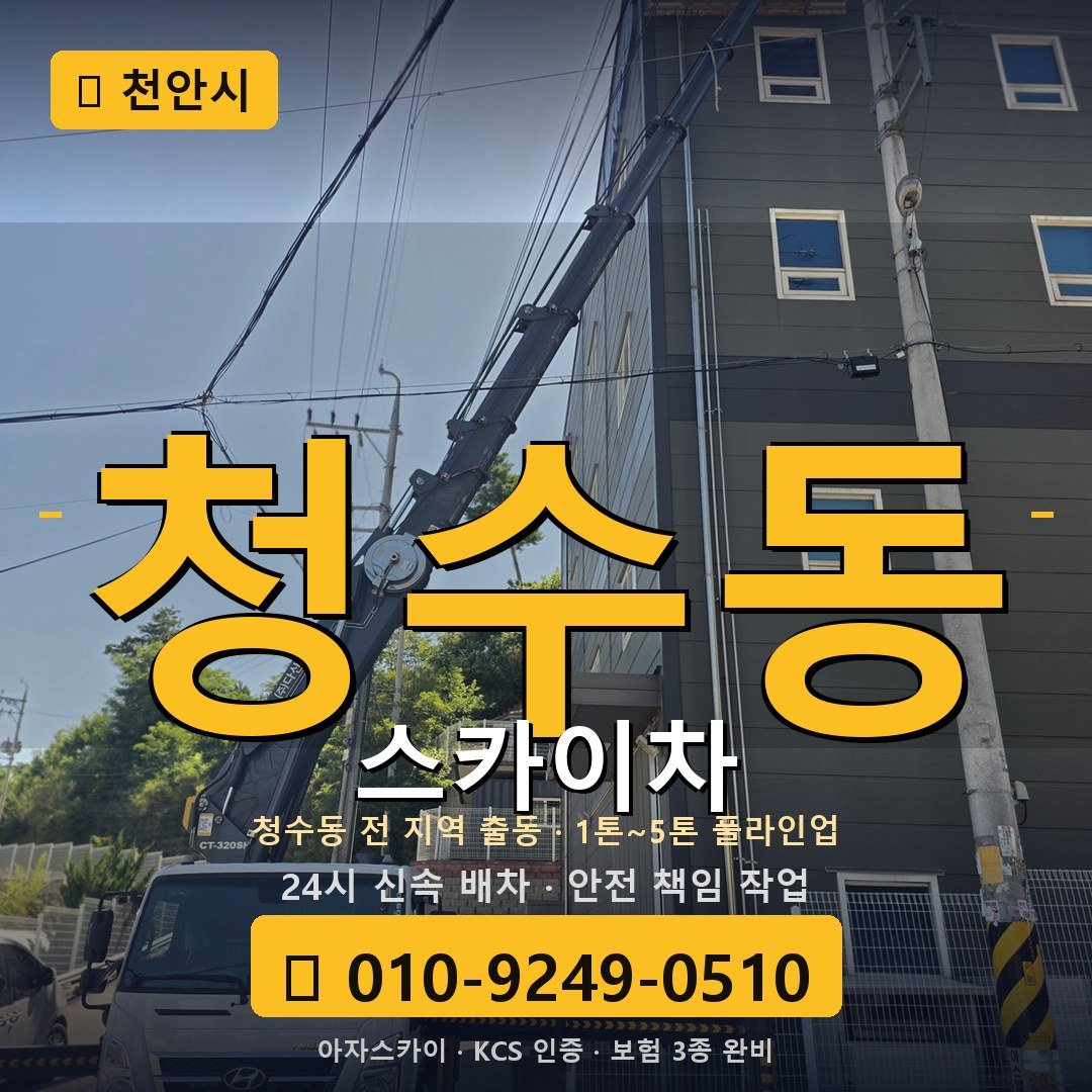 천안 청수동 스카이차 - 아자스카이